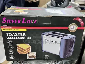 Silver Love Slice Toaster for Grilled 2slice Toast - (750W