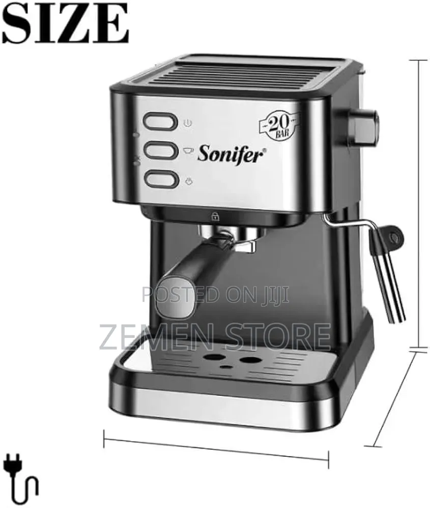 Sonifer Espresso Coffee Maker - 20 Bar Pressure ያለው ምርጥ የቡና ማሽን