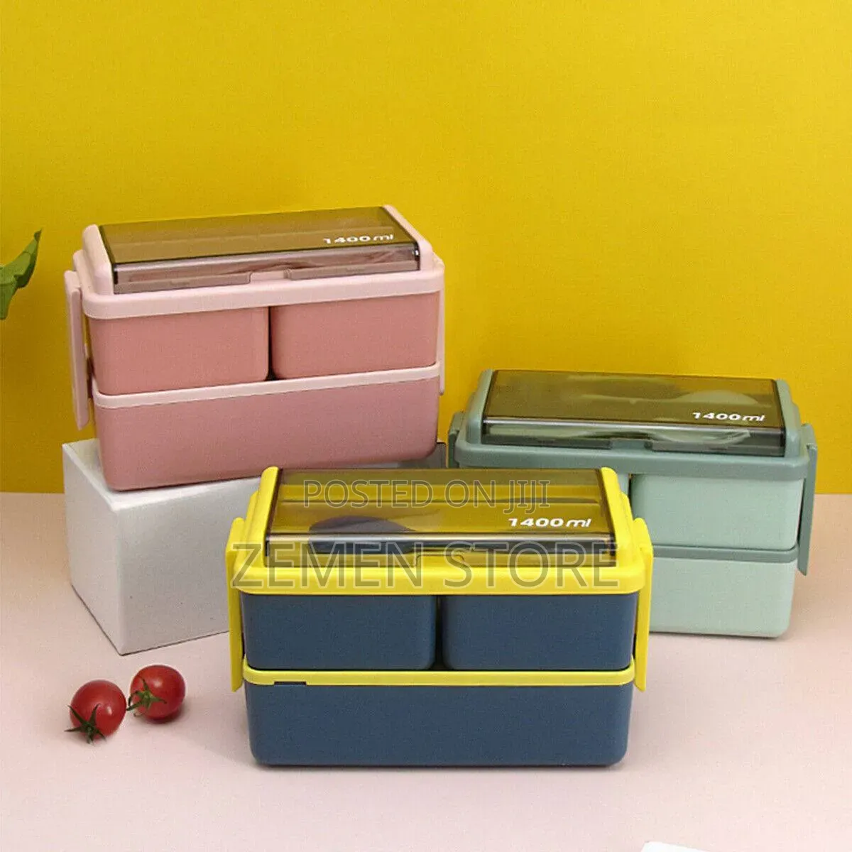 Double-Layer Multi-Compartment Bento Lunch Box