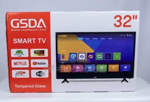 GSDA 32 Inch TV Smart Android 14.0 original – Tempered Glass Display