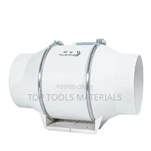 50-Watt Inline Duct Booster Fan Designed to Increaseventilation Pipes.