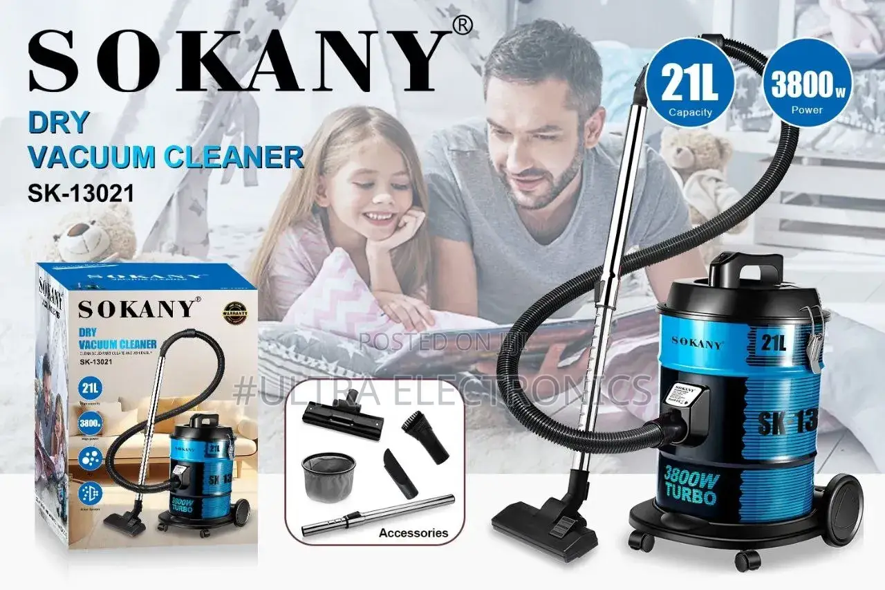 SOKANY SK-13021 – 21L Dry Vacuum Cleaner Sokany Sk-13021