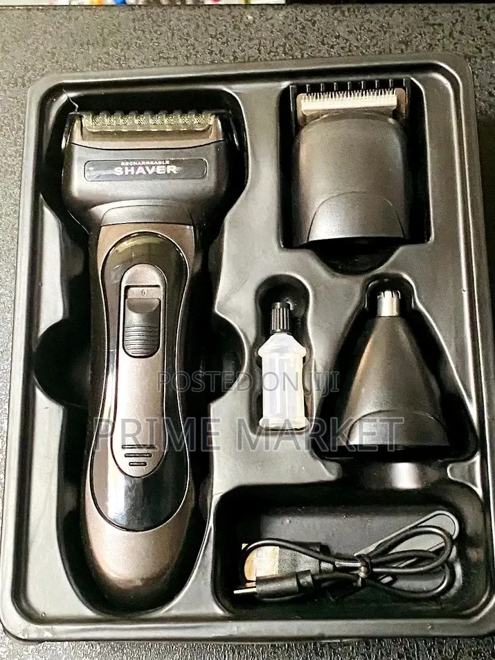 LZ-688 Rechargeable Grooming Kit –For Hair, Beard Nose /Ear Trimming