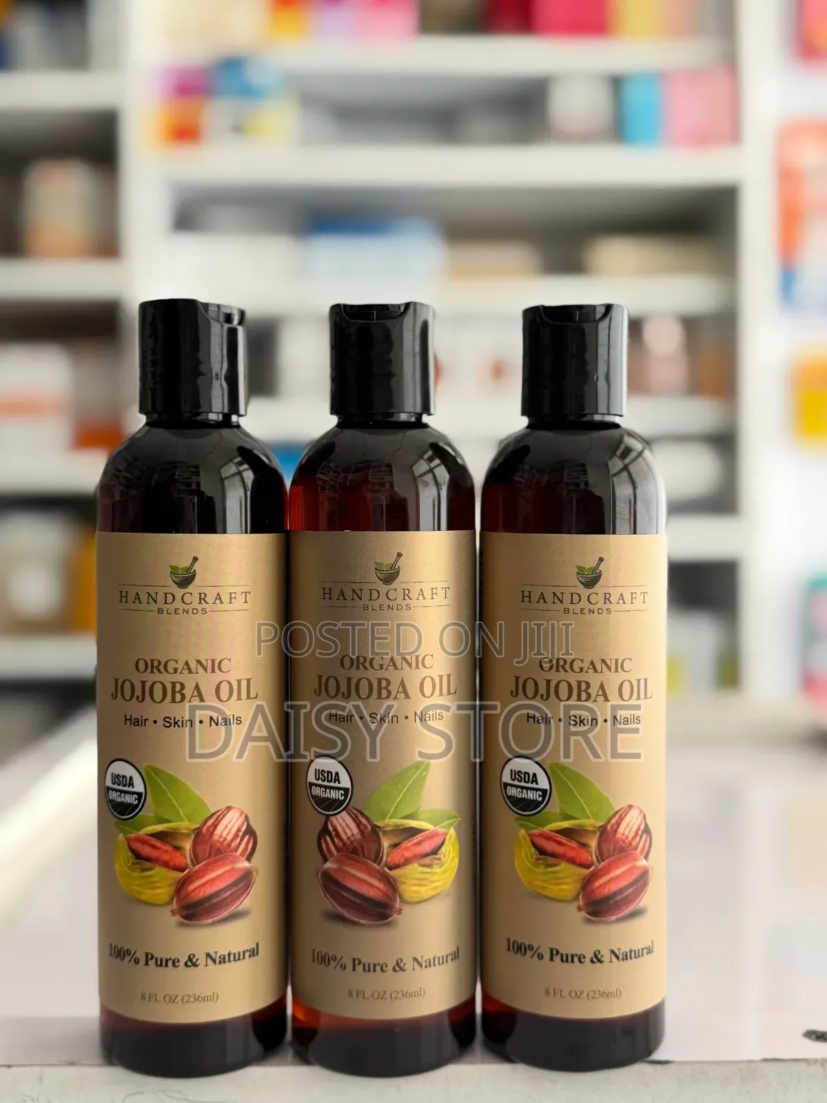 100% ተፈጥሮአዊ የጆጆባ ዘይት (Organic Jojoba Oil) - ለፀጉር፣ ለቆዳ እና ለጥፍር