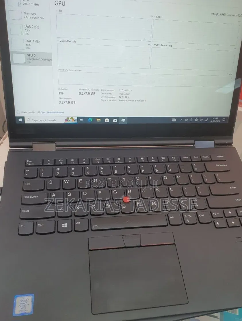 New Laptop Lenovo ThinkPad X1 Yoga 16GB Intel Core i7 SSD 512GB