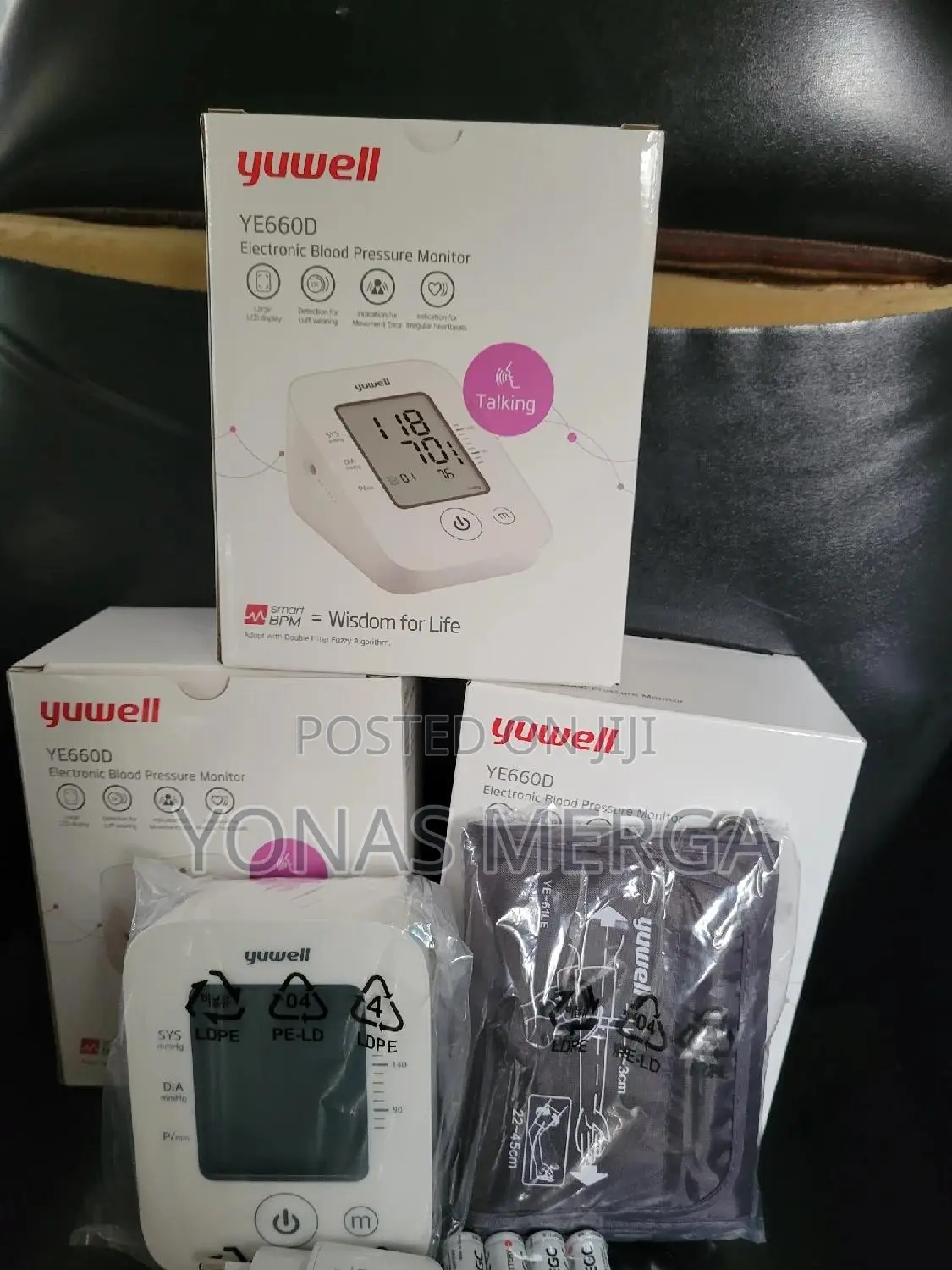Blood Bp monitoring尹ؤType: Upper-Arm Digital Blood pressure改品YE660D