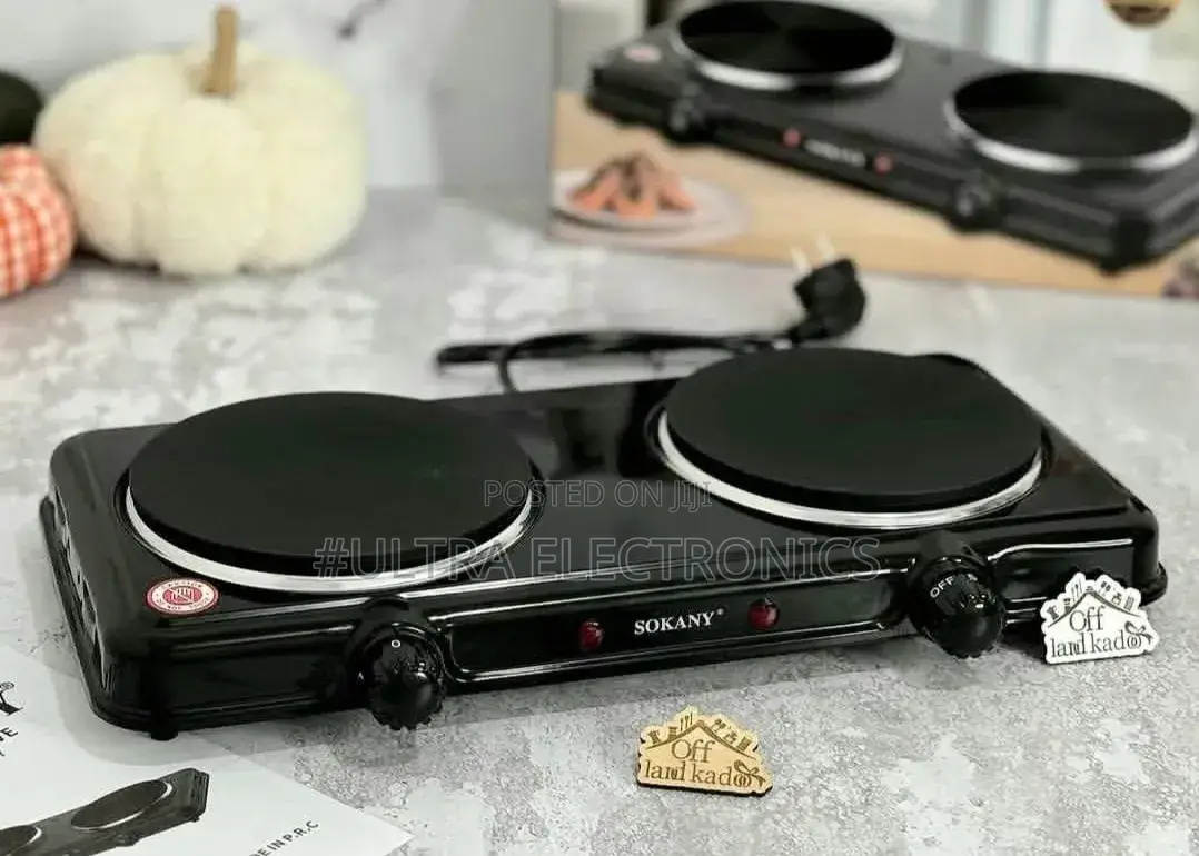 SOKANY Electric Stove – ለቤት እና ለዕለታዊ ምግብ ማብሰያ የተሰራ ባለ 2 ማብሰያ ኃይለኛ