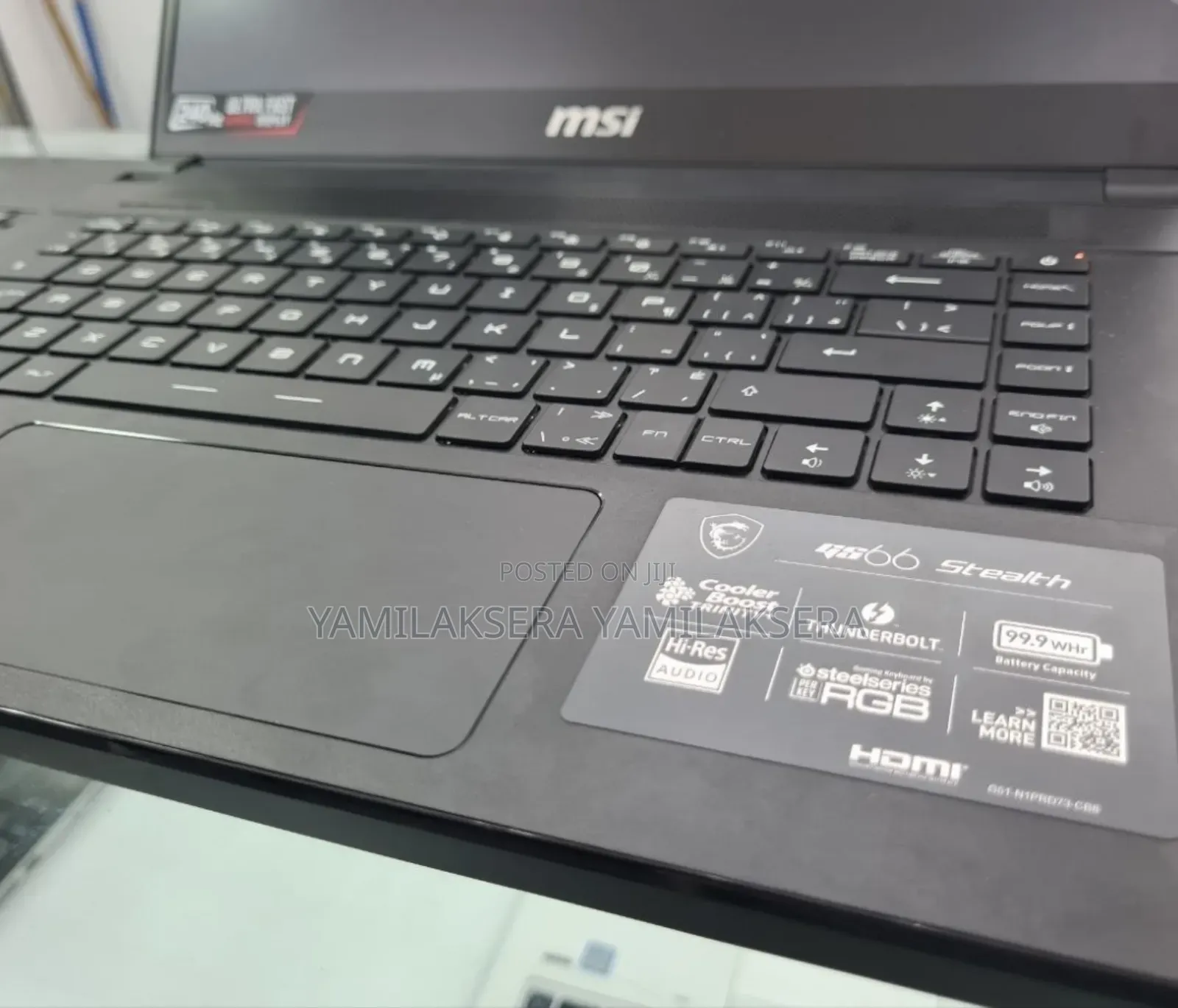 New Laptop MSI GS66 Stealth 10UG 16GB Intel Core i7 SSD 512GB