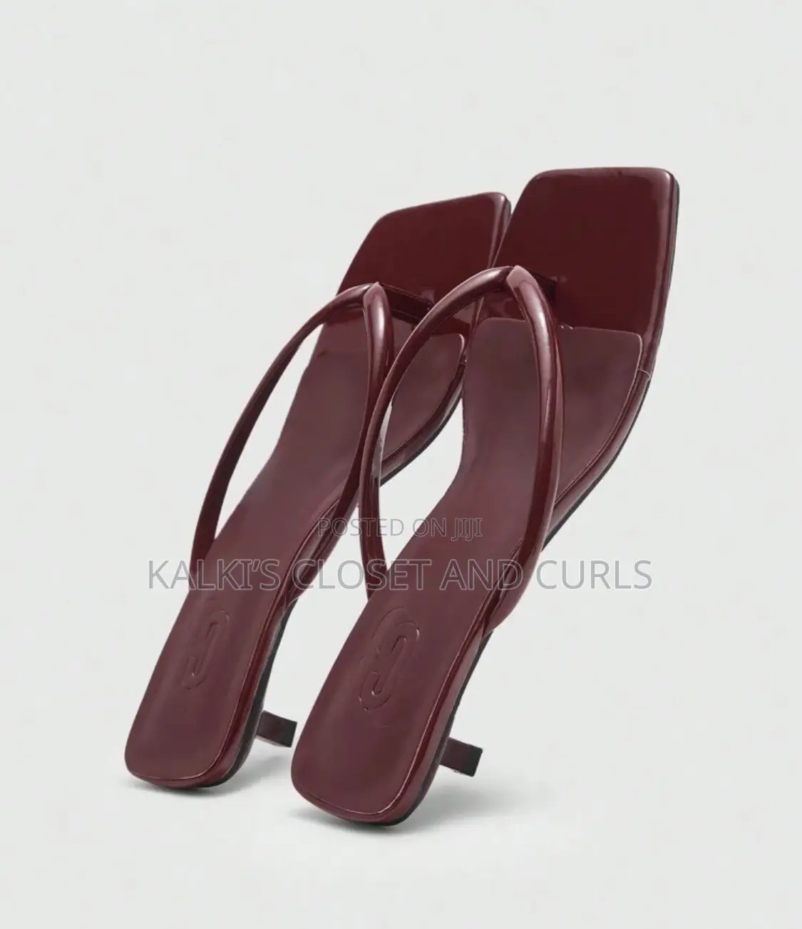 Square Toe Low Heel Sandals