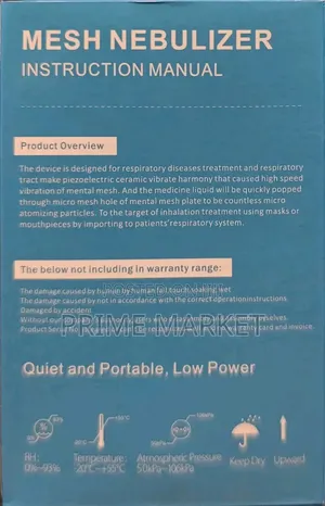 Portable Mesh Nebulizer–Breathe Easy Anywhere! Dual Power(Battery/USB)