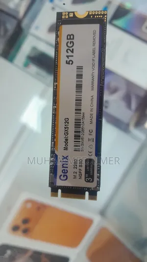 Genix 512gb M.2 Sata SSD-100% Health