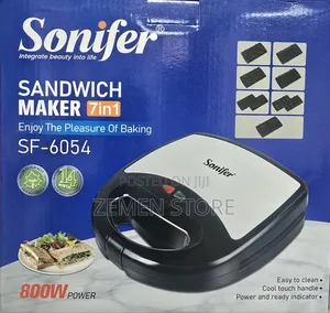 Sonifer 7-in-1 Multi-Function Electric Sandwich Maker Waffle Iron