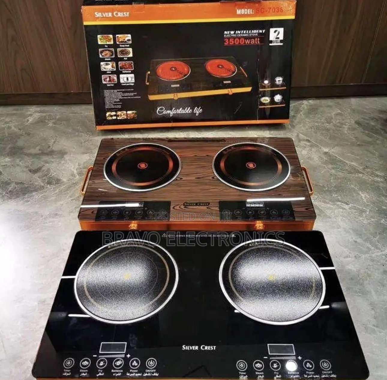 Silver Crest Touch Stove Digital and Tempered Glass 3500w
