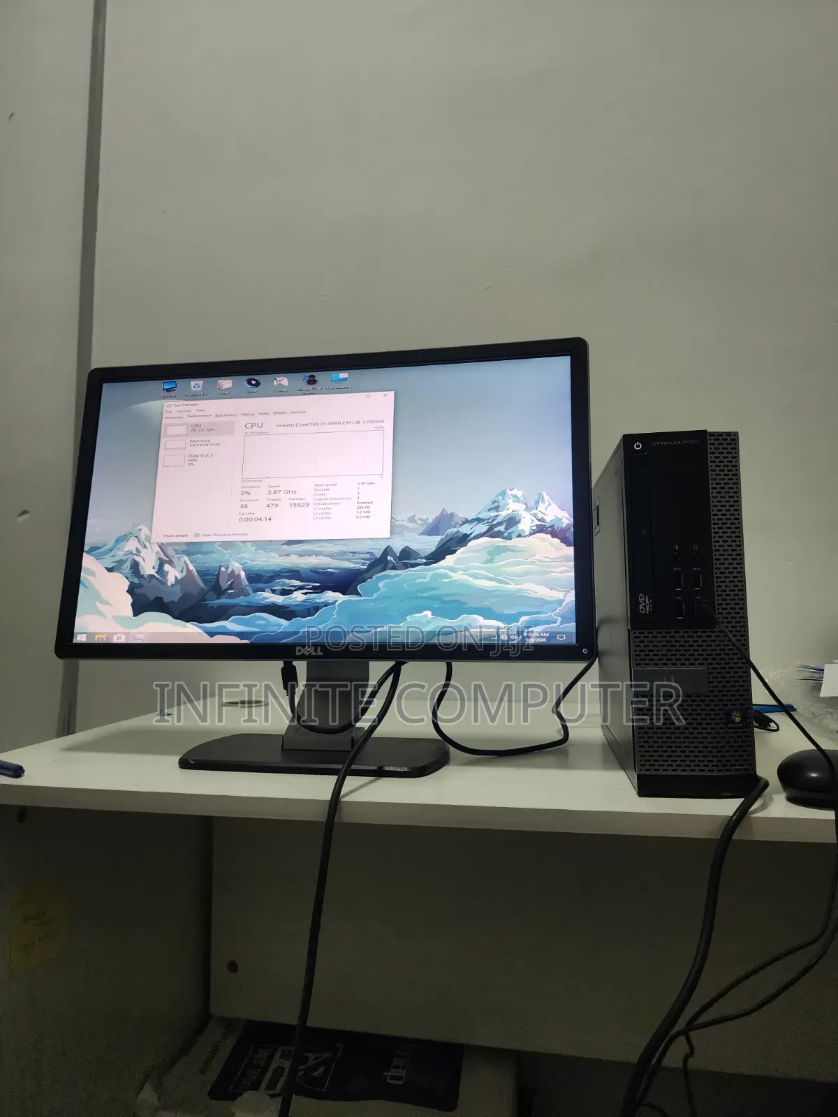 Desktop Computer Dell OptiPlex 3020 4GB Intel Core i5 HDD 500GB