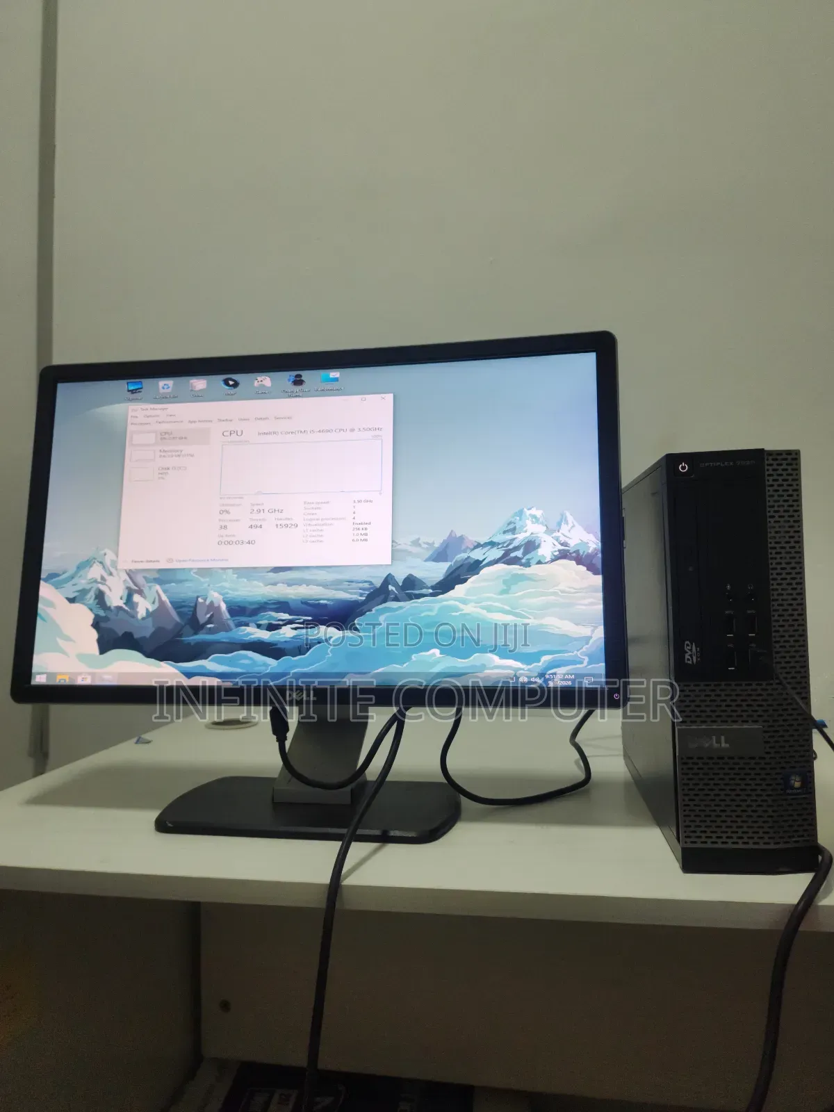 Desktop Computer Dell OptiPlex 3020 4GB Intel Core i5 HDD 500GB
