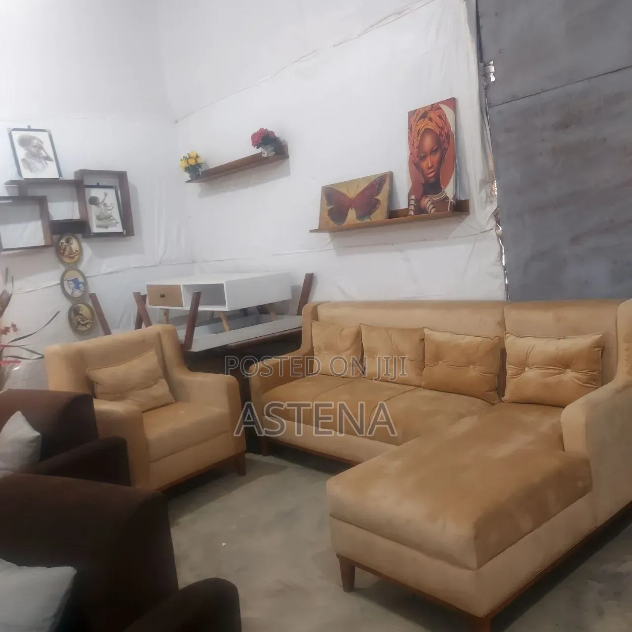 L Shape +1singl Sofa