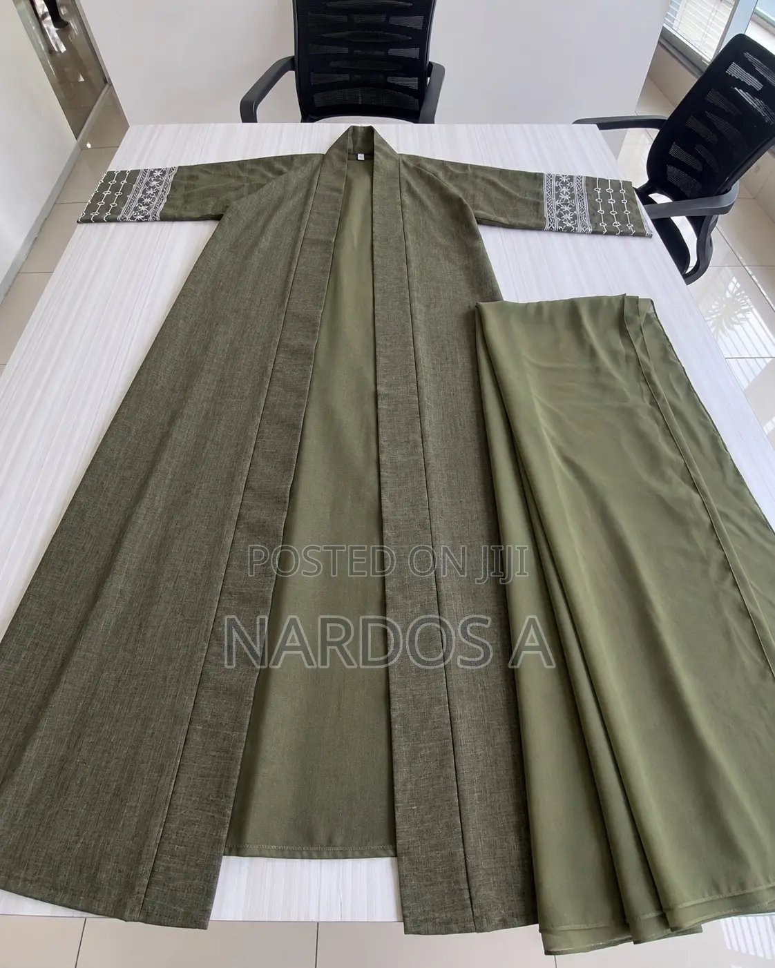 Olive Green Dubai 3-Piece Set – Size 52