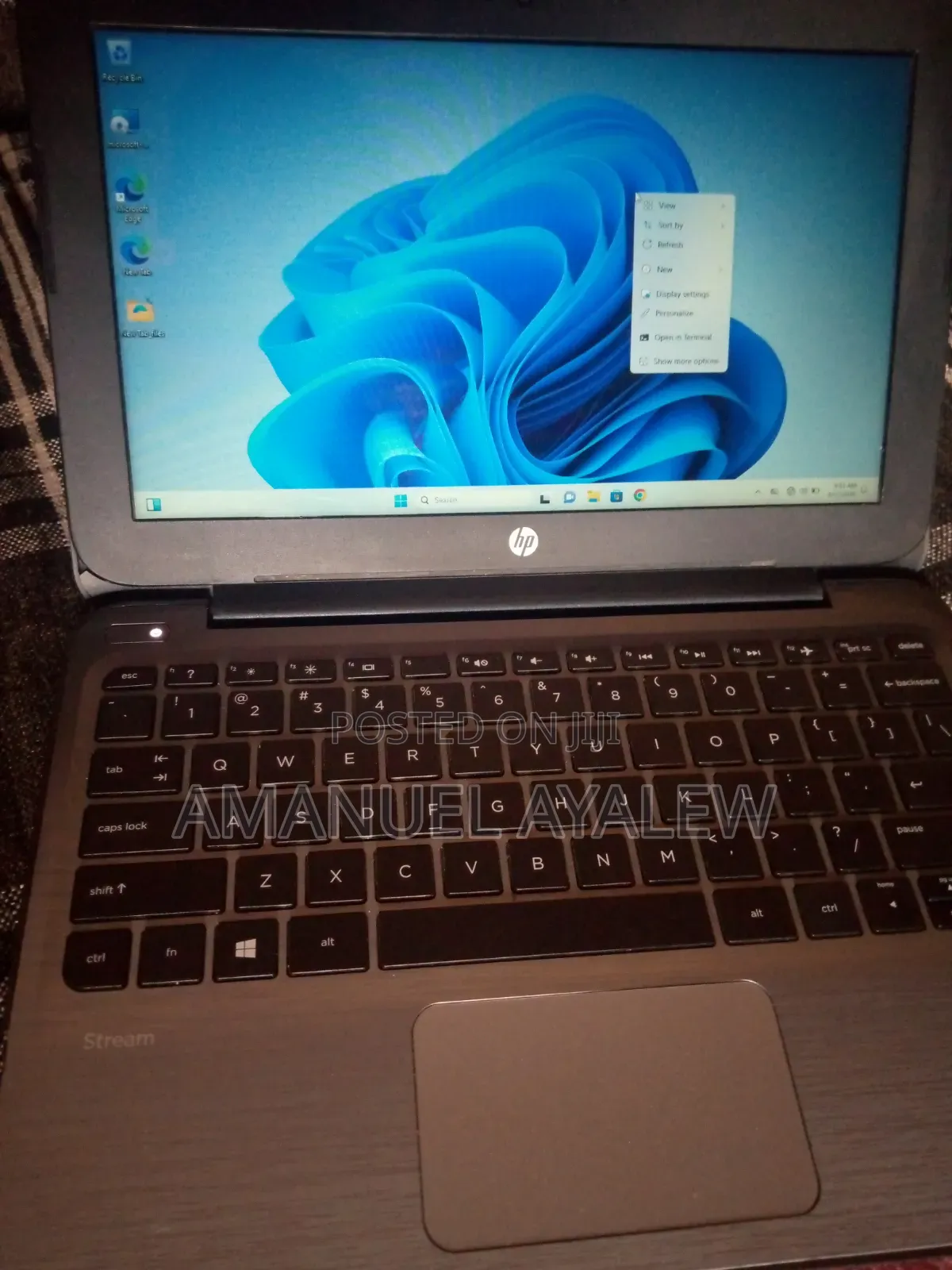 New Laptop HP Stream 11 4GB Intel Celeron SSD 60GB