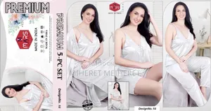 5pcs Women's Lace Camisole Top, Pants, Shorts, Elegant Belted Robe