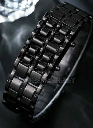 Stylish New Business Men's LED Digital Watch With Stainless Steel Band