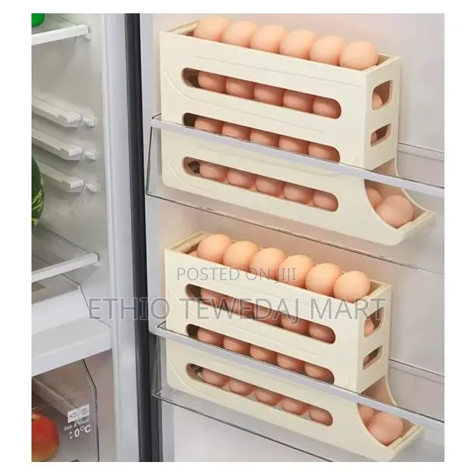 4-Tier Egg Organizer || Egg Storage Box የእንቁላል ማስቀመጫ
