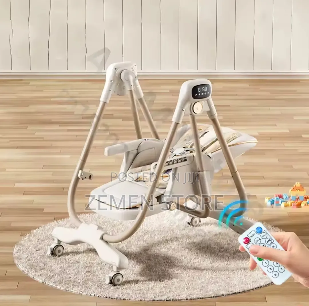 Multifunctional Electric Baby High Chair Smart Automatic Rocking