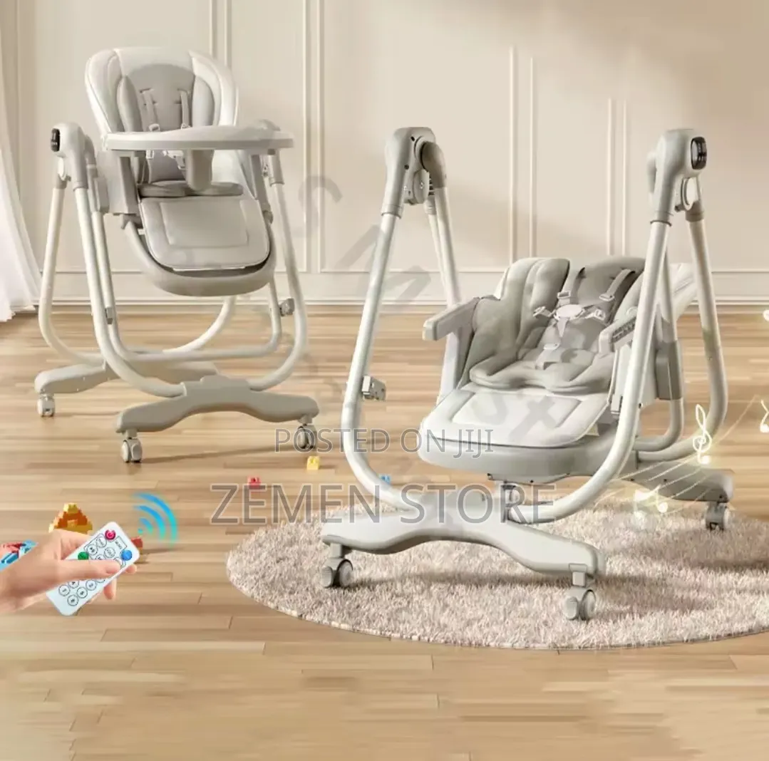 Multifunctional Electric Baby High Chair Smart Automatic Rocking