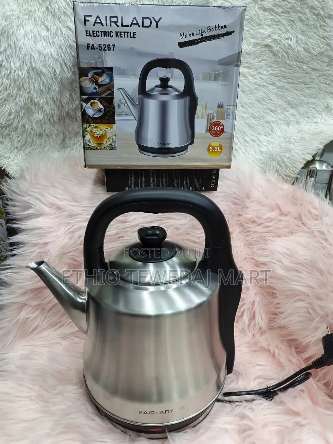 Fairlady 6.0L Electric Kettle የኤሌክትሪክ ማሞቂያ የውሃ ማሞቂያ