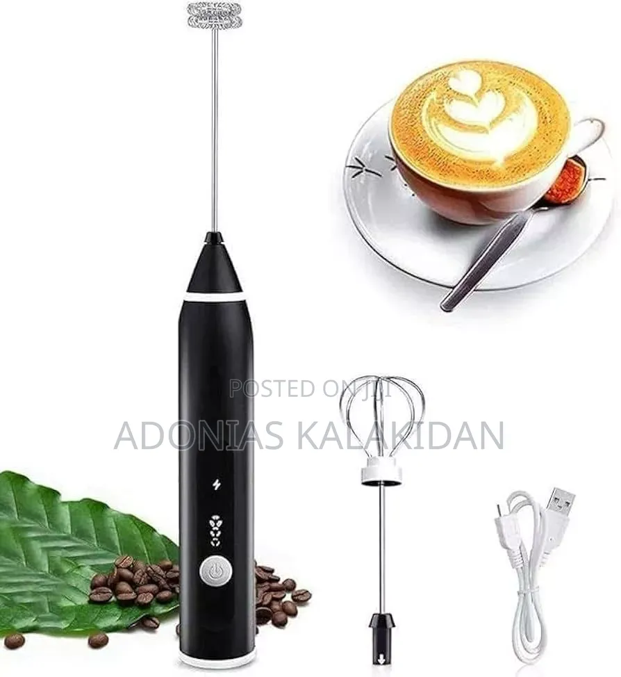 Handheld and Rechargeable Milk Frother and Mixer