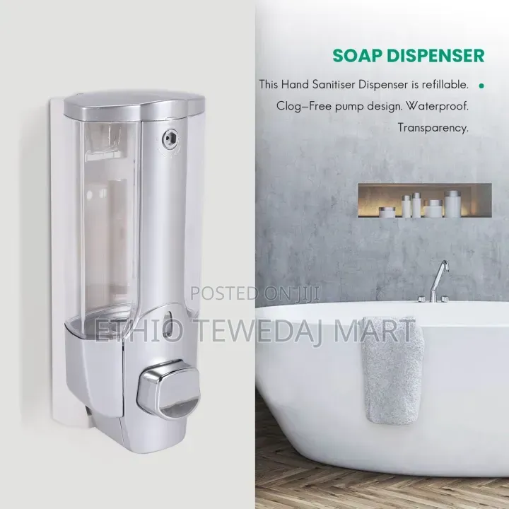Soap Dispenser Manual Wall Mounted Hand Gel Dispenser 350Ml