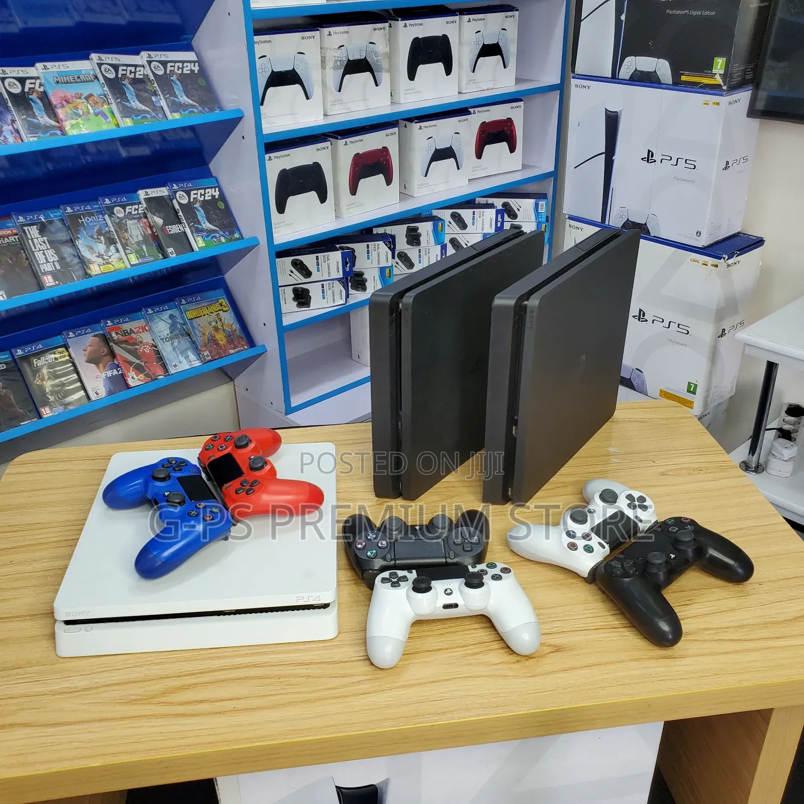 PS4 Slim Gaming Console 2 Original Joystick FC 26 እና 5 ታላቅ ዲስካውንት
‎