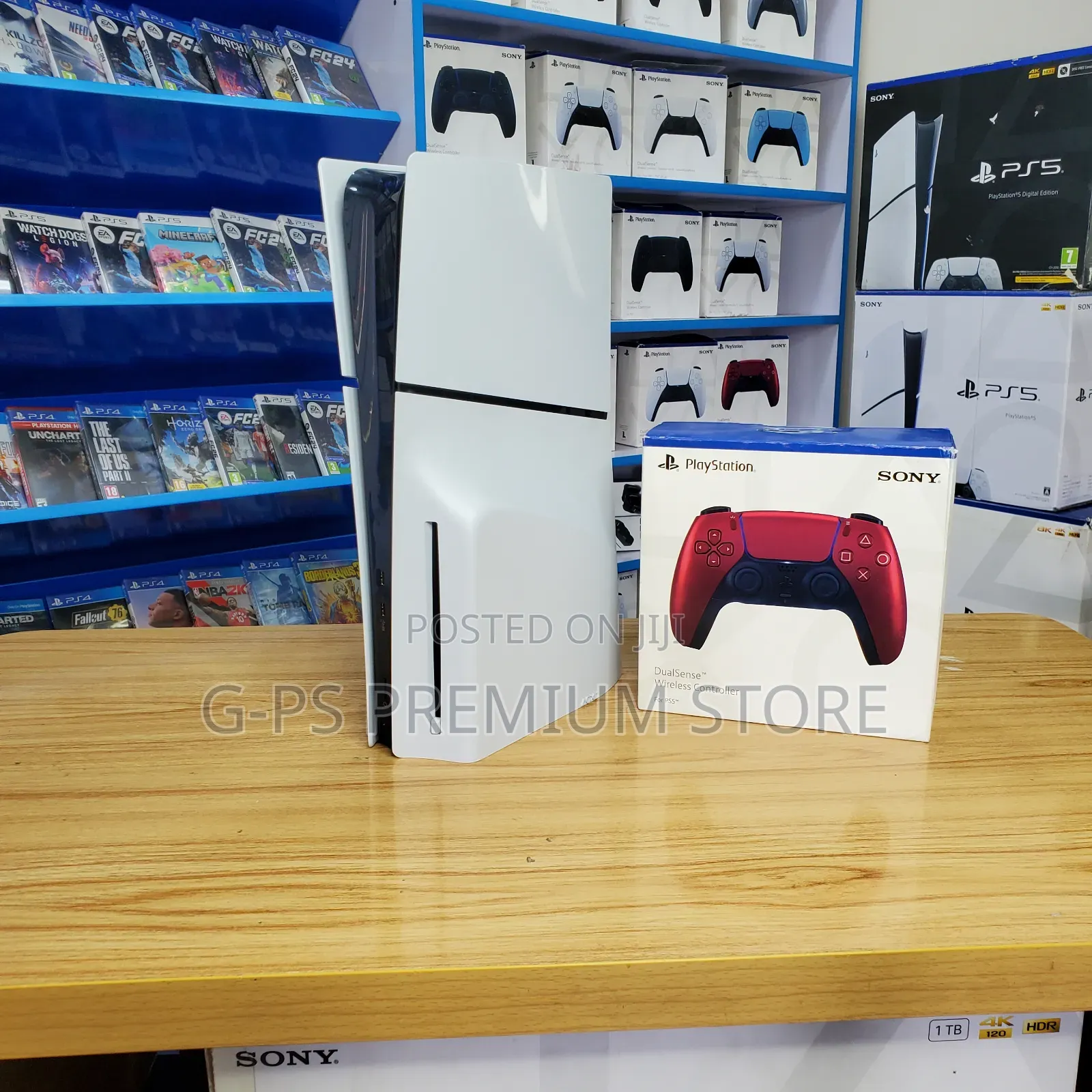 PS5 Slim Gaming Console 1 Joystick – FC 26 እና ሌሎች 5 ጌሞች – ታላቅ ዲስካውንት