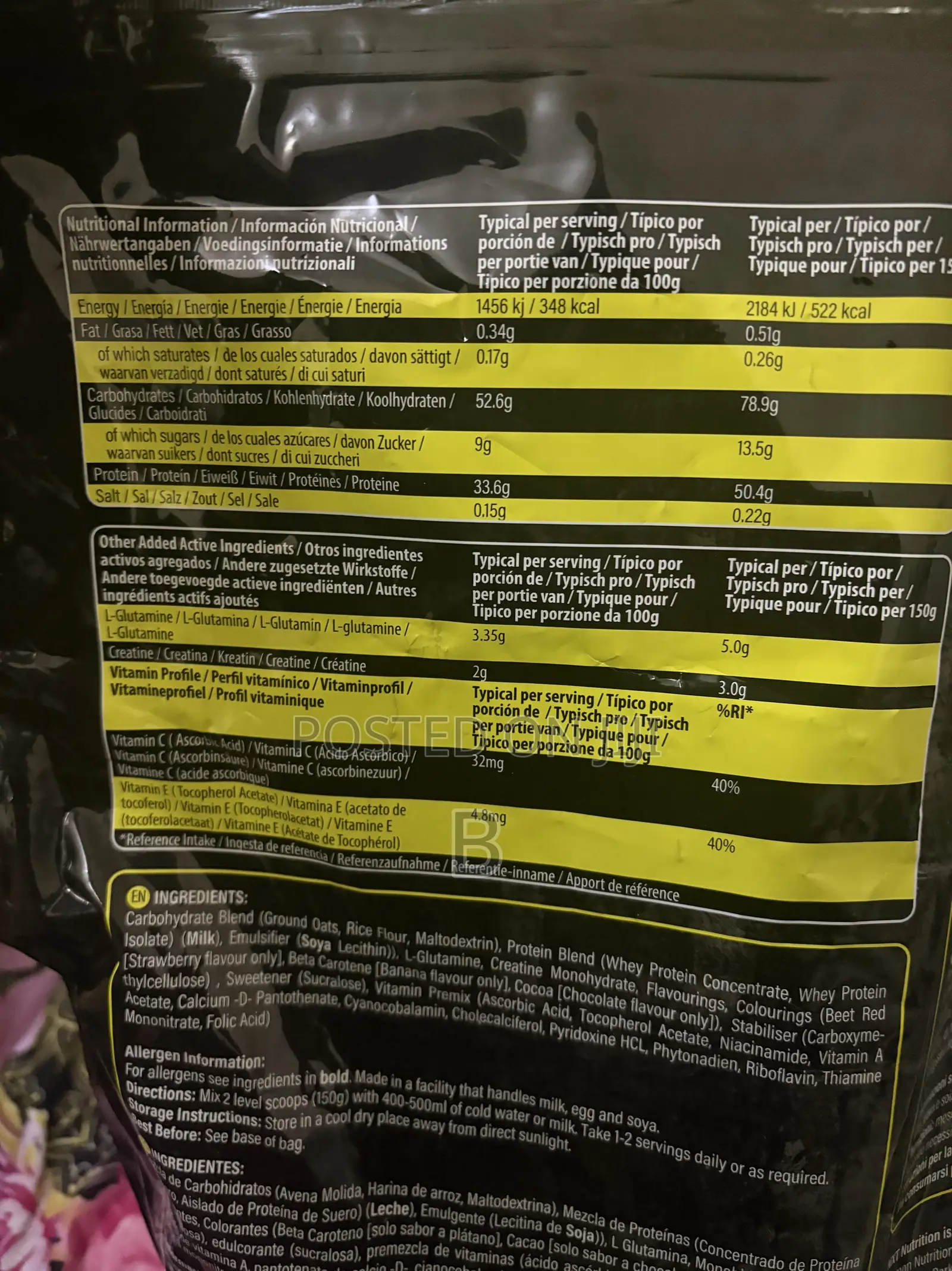 NXT Nuclear Mass 5.45kg Mass Gainer – High Calorie