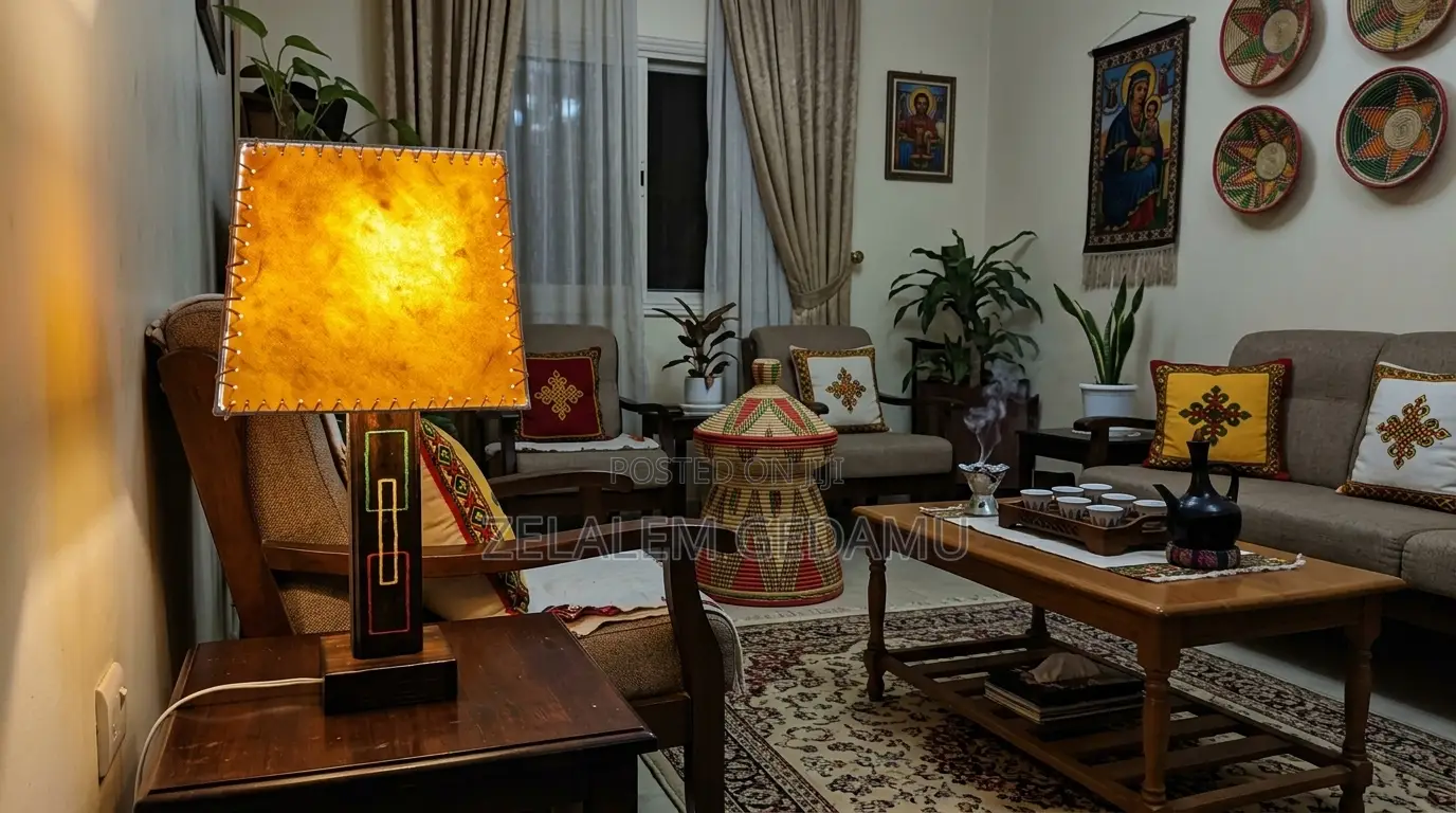 Table Lamp/ Lampshade/ የጠረጴዛ መብራት
