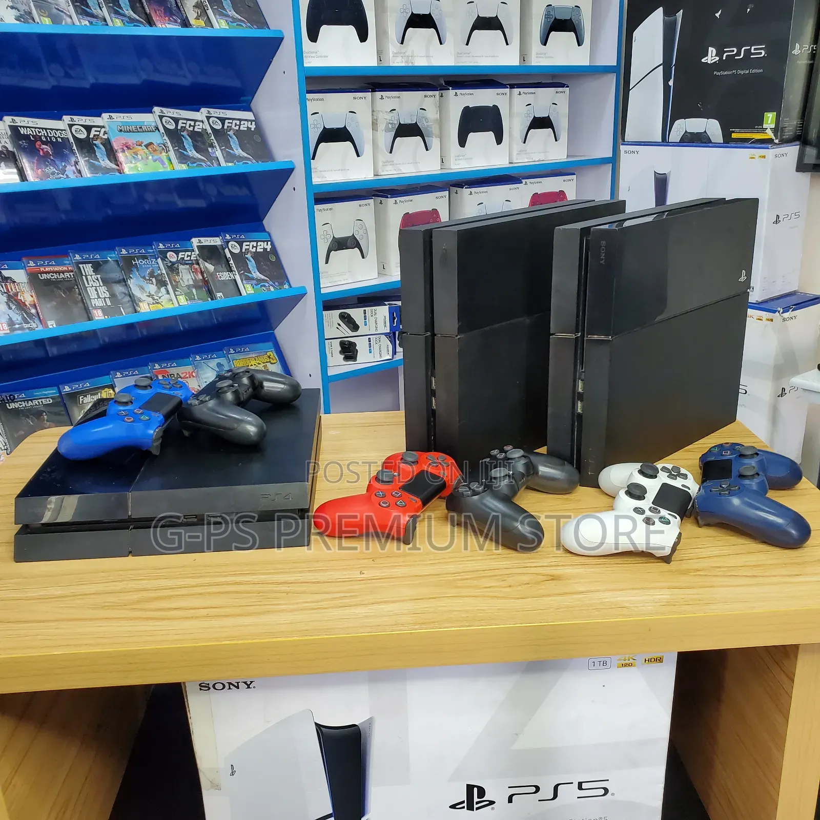 Ps 4 Fat Gaming Console 2Original Joystick FC 26 +5 Games ታላቅ ዲስካውንት
‎