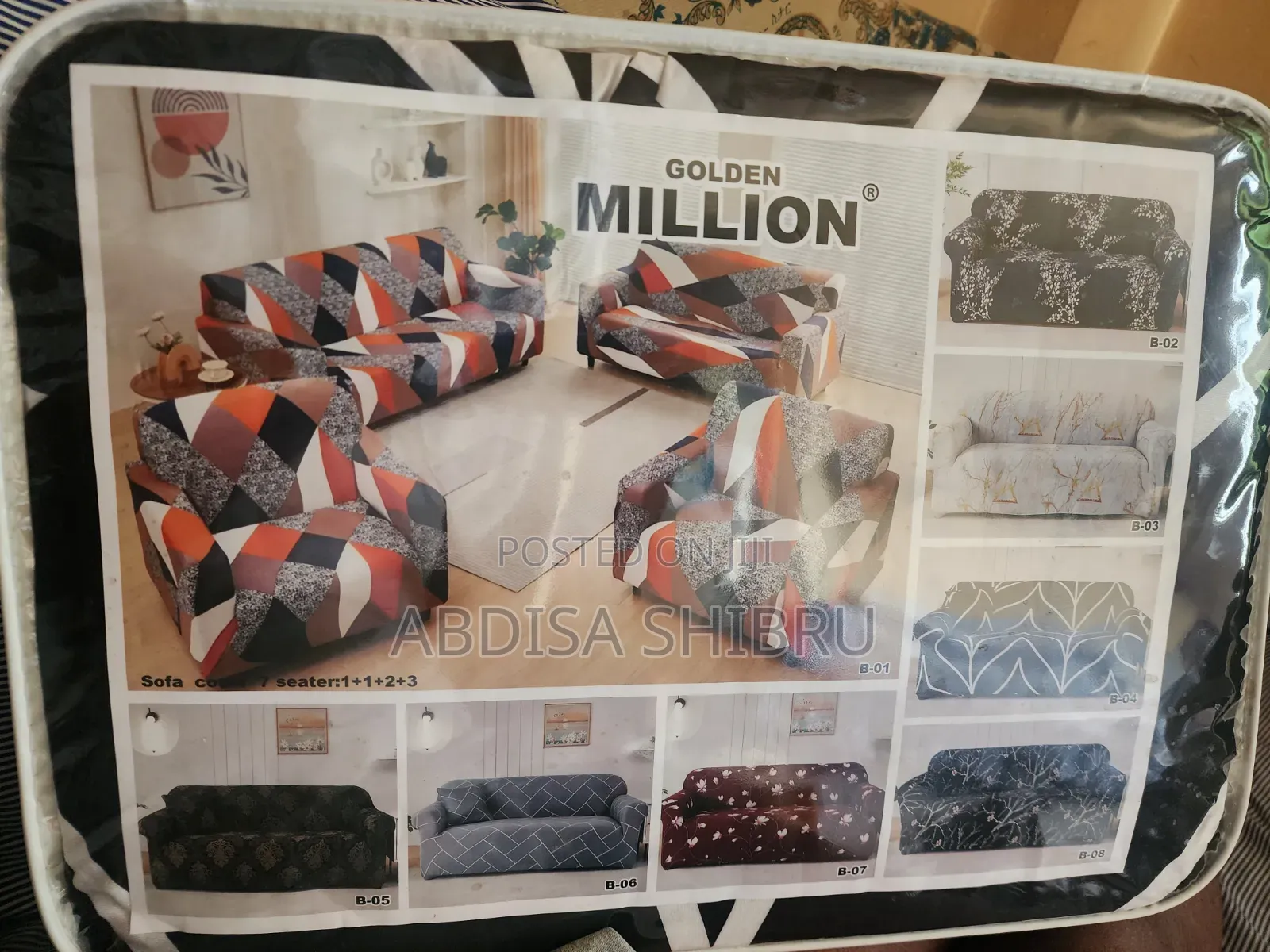 Golden Million Sofa Cover