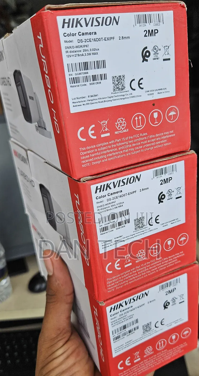 Hikvision 2MP Turbo HD Color Bullet CCTV Camera
