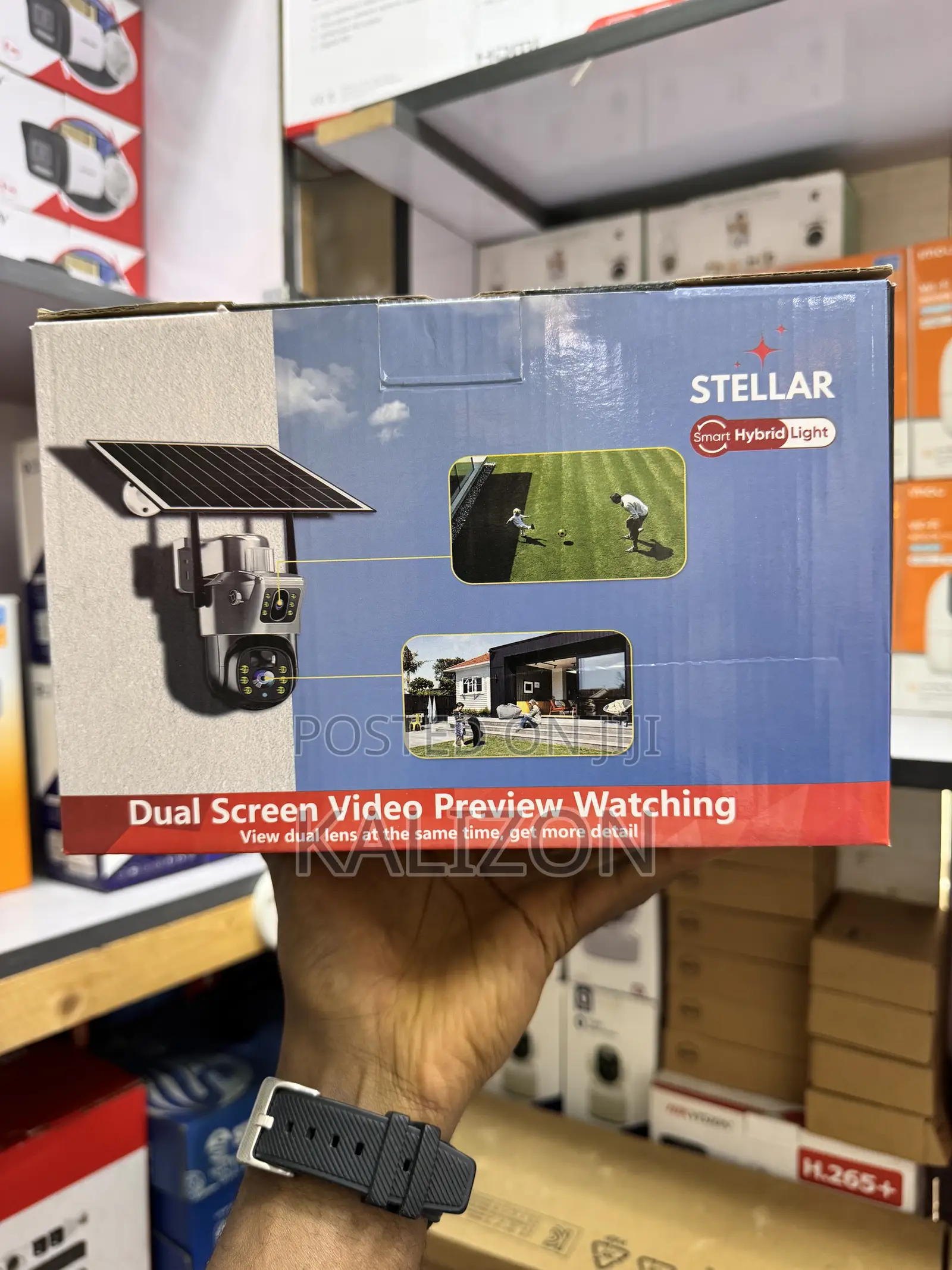 Stellar 4G Dual-Lens Outdoor Solar PTZ Camera በሶላር ና ሲም የሜሰራ ካሜራ