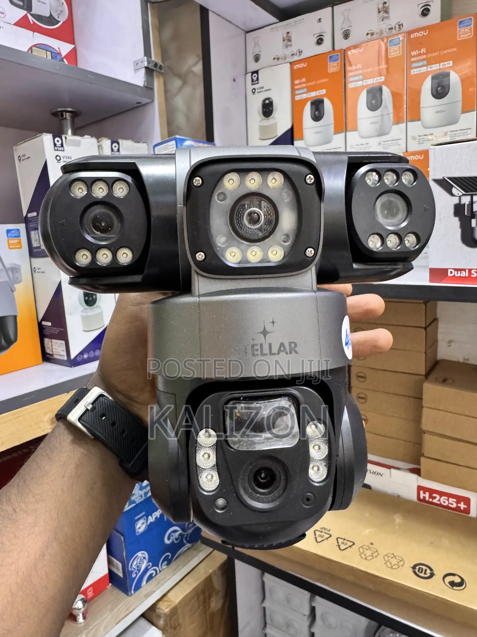 Stellar 4G Three-Lens Outdoor Solar ባለ 3 እይን በሲም ና ሶላሮ ባትሪ የሜሰራ ካሜራ