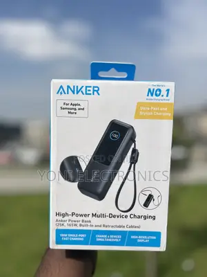 Anker Power Bank (, 165W, Built-in and Retractable Cables)