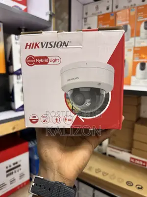 Hikvision Smart Hybrid Light Dome Camera 2MP Network Dome የደህንነት ካሜራ
