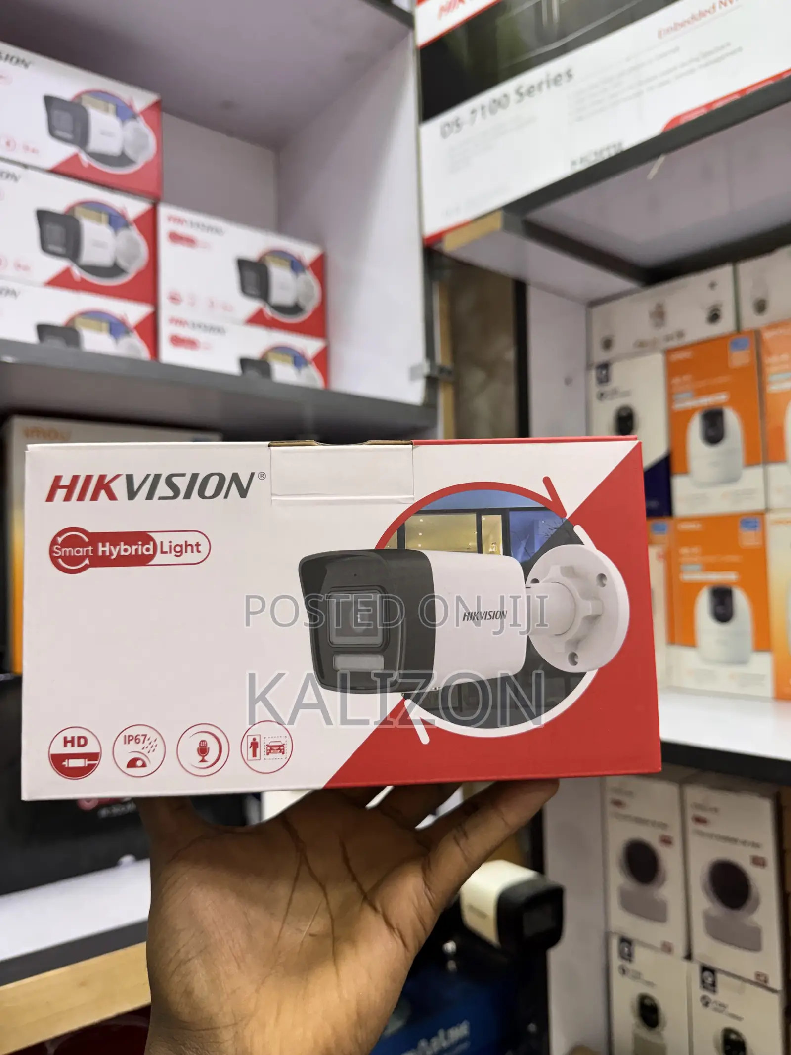 Hikvision 2MP Smart Hybrid Light Bullet Camera OutdoorFixed የደህንነት ካሜራ