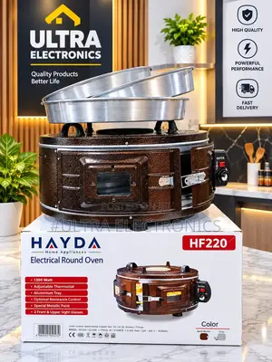 HAYDA HF220 Electrical Round Oven የኤሌክትሪክ ዙር ኦቨን Hf220 በቤት ውስጥ