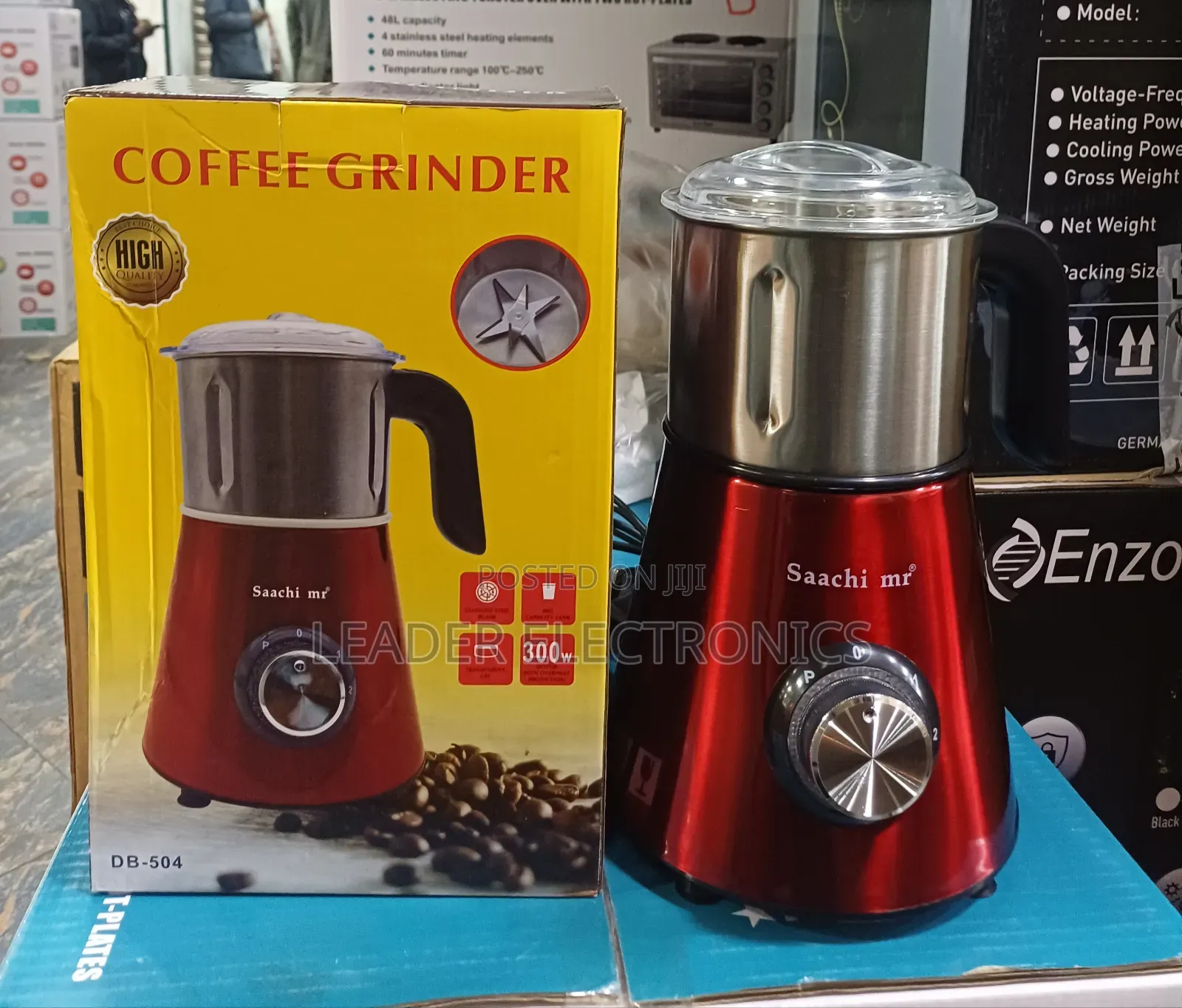 Saachi Coffee Grinder – Powerful, Fast Easy Grinding | Fresh Coffee