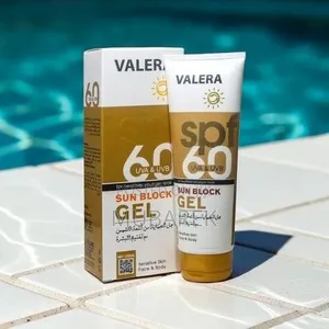 Valera SPF 60 Gel 125ml | واقي شمس ومفتح للبش