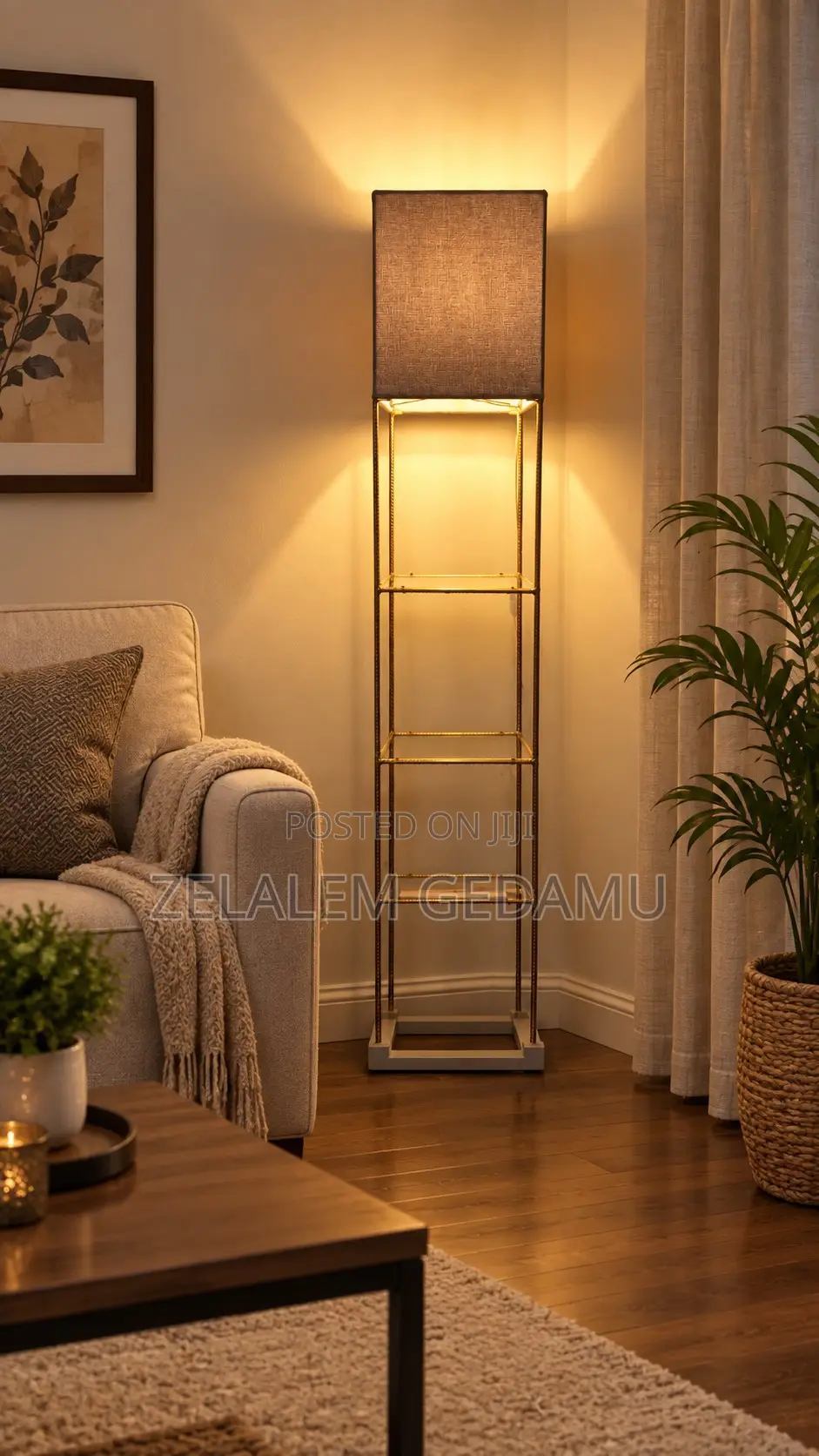 Corner Lamp የሳሎን መብራት