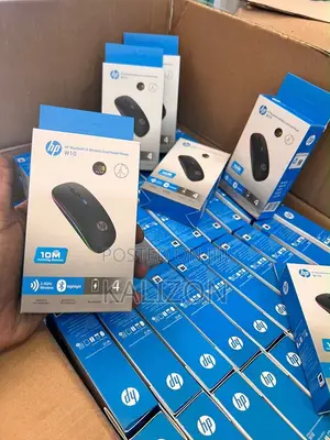 የ ኤችፒ ማውስ HP W10 Bluetooth 2.4GHz Wireless Rechargeable RGB Light