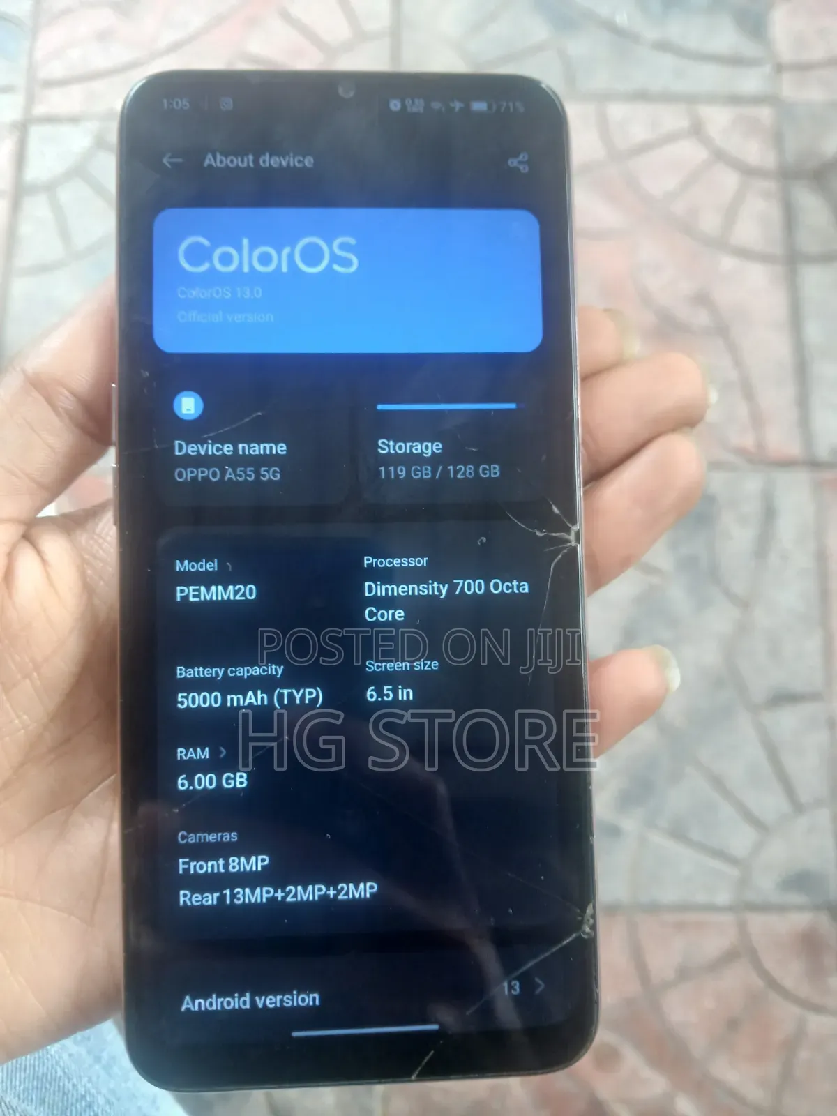 Oppo A55 5G 128 GB Bronze