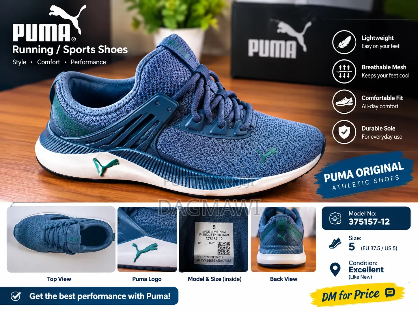 PUMA Sports Shoes – Size 5