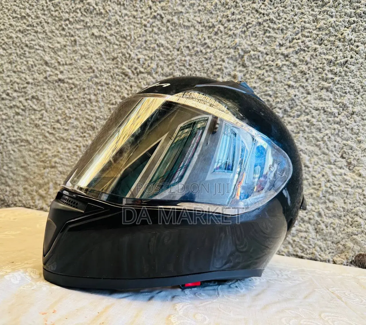 Black Vega Bolt Full-Face Motorcycle Helmet